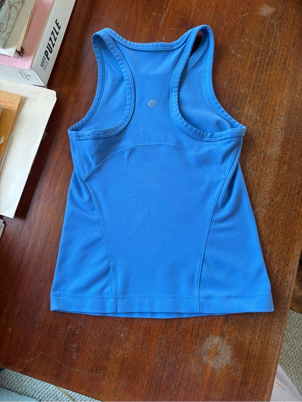 lululemon athletica align waist-length riverbank tank top in pool party blue - Picture 3 of 3
